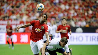 Martial keeps his eye on the ball for United. Reuters