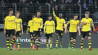Borussia Dortmund host Bayern Munich on Saturday and a win will take them within two points of the Bundesliga leaders. Daniel Roland / AFP