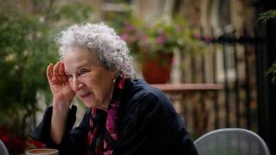 The Canadian author Margaret Atwood talks about her new book MaddAddam. Bernard Weil / Toronto Star / ZUMA Press / Corbis