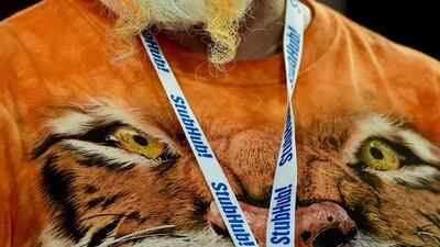 A Clemson Tigers fan looks on prior to the 2016 College Football Playoff National Championship Game against the Alabama Crimson Tide at University of Phoenix Stadium on January 11, 2016 in Glendale, Arizona. Harry How/Getty Images/AFP