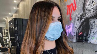 Copper balayage is a good look for longer hair. Photo: Maggie Semaan