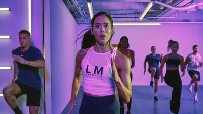 Les Mills Middle East will provide free virtual classes to participants. Courtesy Les Mills