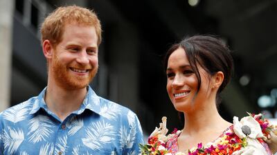 Earlier in Fiji, the royal couple visit the University of the South Pacific in Suva. Getty Images