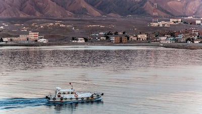 A view from a cruise ship of Port Safaga on the Red Sea, Egypt. Alamy