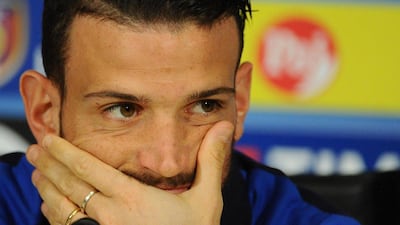 Italian national player Alessandro Florenzi attends a press conference at Coverciano Sports Center in Florence, Italy, 22 March 2016. Italy will play two international friendly matches against Spain on 24 April, and against Germany on 29 April. EPA/MAURIZIO DEGL'INNOCENTI