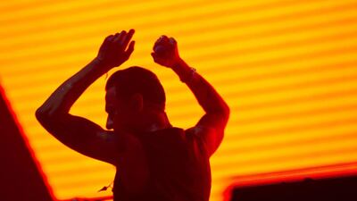 Depeche Mode headlines on the last evening of the Etihad Airways Abu Dhabi Grand Prix held on Yas Island Circuit. Antonie Robertson/The National