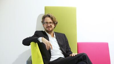 Daniel Sennheiser, CEO of Sennheiser, pictured in Dubai. Pawan Singh / The National