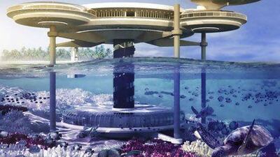 An artist’s impression of what the Water Discus Hotel will look like when completed. Courtesy Big InvestConsult AG