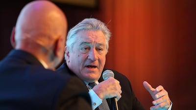 Robert De Niro visited Dubai in 2016 to promote the Caribbean tourism sector. Pawan Singh / The National