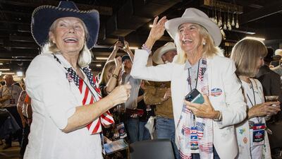 Hageman supporters party in Cheyenne. Bloomberg