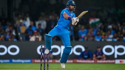 India's KL Rahul bats. AP