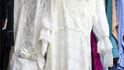 Garments at Jamal Kamal thrift shop on Hamdan Street, Abu Dhabi. Photo: Chris Whiteoak / The National