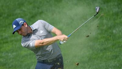 Sergio Garcia was accused of scuffing up six of the opening greens and also leaving a large divot-like mark on the sixth green. Ross Kinnaird / Getty Images