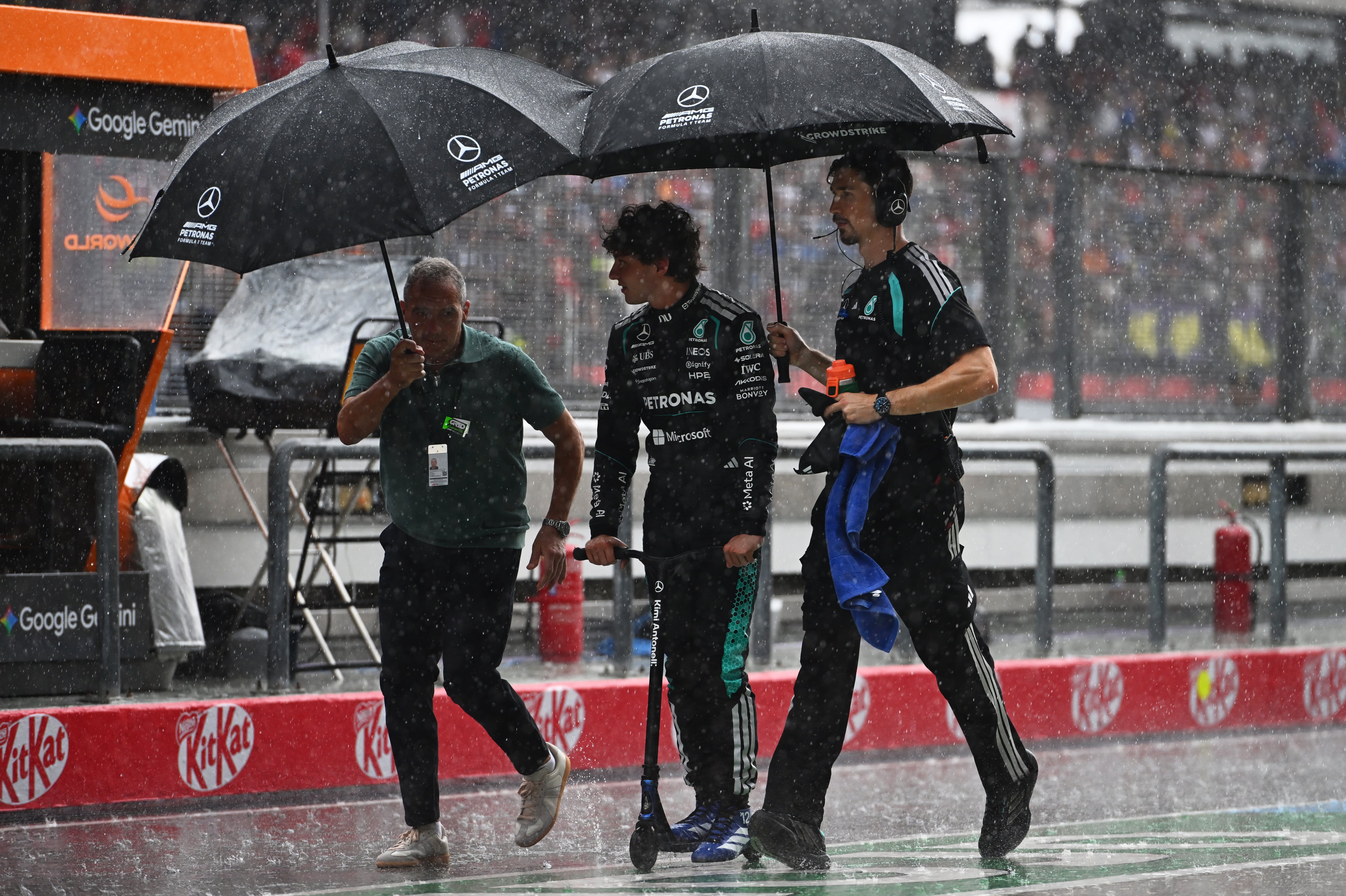 Kimi Antonelli of Mercedes before the race. Getty Images