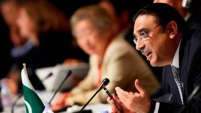 Asif Ali Zardari, the president of Pakistan since 2008 and the widower of Benazir Bhutto. Itsuo Inouye / AP Photo