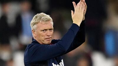 West Ham United manager David Moyes celebrates after the match. Reuters