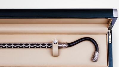 A diamond encrusted carbon fibre assaya which cost Dh1.12 million to make by Royal Assaya, a Dubai-based manufacturer. Courtesy Royal Assaya