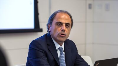 Jihad Azour, Director of the IMF’s Middle East and Central Asia Department, says the Fund is taking a three-pronged strategy during the pandemic; saving lives, containing economic damage and getting ready for when the shock of the crisis passes. Victor Besa/The National