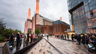Battersea power station is an iconic building on London's south bank of the Thames. Getty/Battersea Power Station Development Company