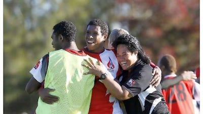 Kema Jack, centre, who scored three of Hekari United’s four goals against Waitakere United, is the main attacking threat.