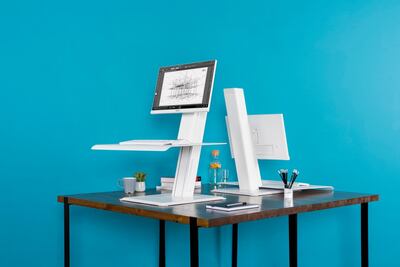 The Quickstand Eco retails at Dh2,600. Courtesy Humanscale