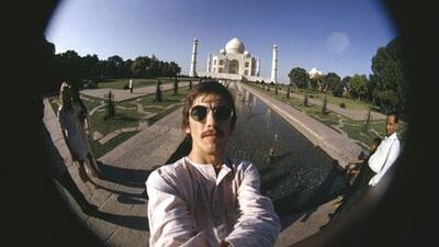 A scene from Martin Scorsese's documentary about the Beatle George Harrison.