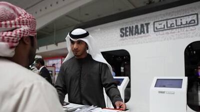 The Tawdheef Recruitment Show offered thousands of jobs for qualified Emirati professionals in Abu Dhabi yesterday. Fatima Al Marzooqi / The National