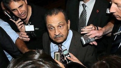 Shukri Ghanem, the former Libyan prime minister and oil minister was found drowned in the Danube in Vienna last week. Samuel Kubani / AFP