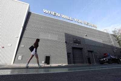 Galleries and events continue to operate at Dubai's art district Alserkal Avenue. Chris Whiteoak / The National