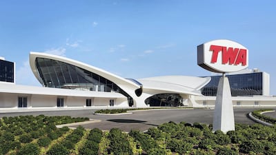 The LEED-certified building is housed in the former TWA terminal. Courtesy TWA Hotel / David Mitchell