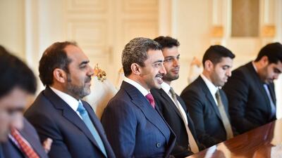 Sheikh Abdullah bin Zayed, meets with Azerbaijan’s president and minister of foreign affairs to discusses the strong relationship between the two countries. Wam