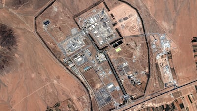 A satellite image shows Iran's damaged Arak nuclear reactor after Israeli air strikes in June. Reuters