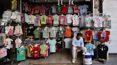 A seller in central Damascus. Syria's micro, small and medium-sized enterprises have shown remarkable resilience amid the country's economic turmoil. EPA