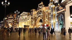 Open-air park Global Village is closed on December 18. Pawan Singh / The National