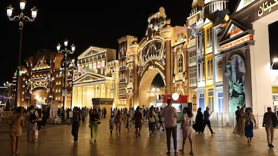 Open-air park Global Village is closed on December 18. Pawan Singh / The National