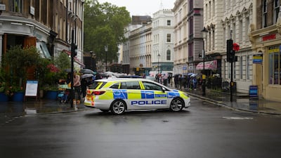 The area might remain closed off for much of the day, officers have said. Getty Images