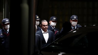 Carlos Ghosn was living in a monitored apartment awaiting trial when he boarded a train from Tokyo to Osaka in December 2019 with two accomplices. AFP
