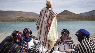 The tribes also come together to trade, by exchanging livestock, handicrafts and agricultural produce during Engagement Moussem. Photo: Fadel Senna / AFP