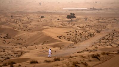 The UAE's deserts could offer clues to the Red Planet's secrets. AFP