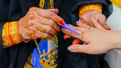 She is part of a group of women who travel the world representing the UAE on behalf of the Sharjah Institute for Heritage