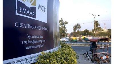 The property company's Indian joint venture is expected to strain Emaar's finances as the proposed IPO is unlikely to proceed this year.