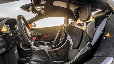 The cabin is fitted with a six-point race harness, although it also has regular three-pointed seat belts for daily use
