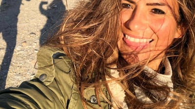 Caroline Leon took this selfie when she climbed Australia's highest peak - Mt Kosciuszko. Courtesy Caroline Leon