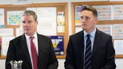 Labour leader Keir Starmer, left, and Wes Streeting are behind proposals to revive Britain’s health service. Getty Images