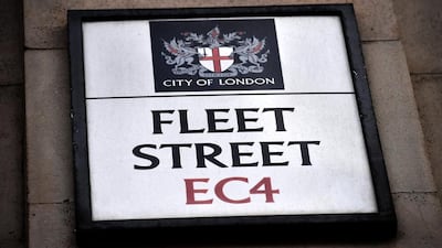 Fleet Street. The last two remaining journalists finished their jobs there at the weekend having been made redundant from the Dundee-based Sunday Post newspaper. Carl Court / Getty Images