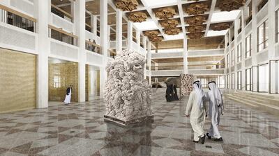 An artist’s impression of Qasr Al Hosn and its surrounding area. Courtesy Abu Dhabi Tourism and Culture Authority
