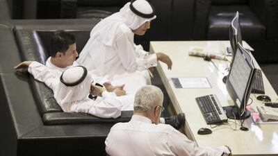 It was a quiet trading day on the Dubai Financial Market. Reem Mohammed / The National