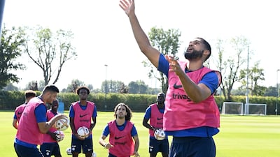 Ruben Loftus-Cheek of Chelsea plays a spot of basketball.