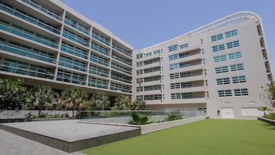 Outside the home of Fran and Ian Steer in the Saratoga complex in Al Barsha. Antonie Robertson/The National