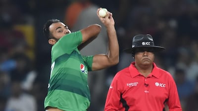 Pakistan pacer Wahab Riaz was back in the T20 team. AFP